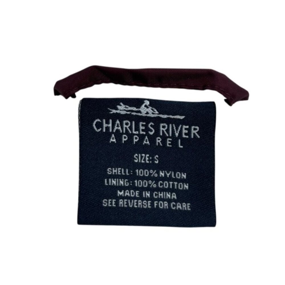 Charles River Apparel Hooded Windbreaker Jacket S Nylon Shell & Cotton Lining - Picture 4 of 8